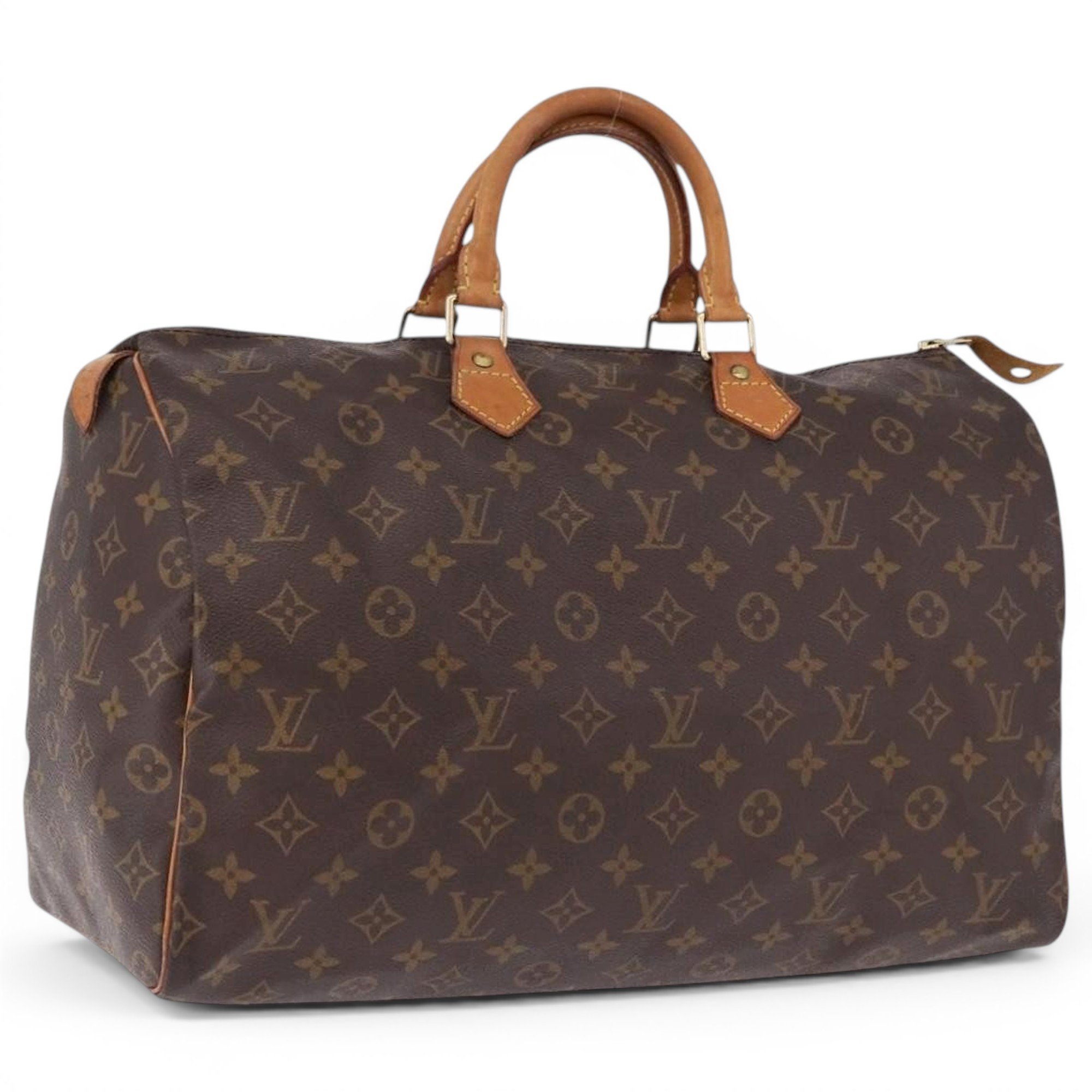 Speedy leather handbag