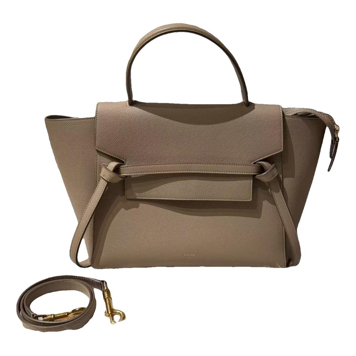 Belt leather handbag