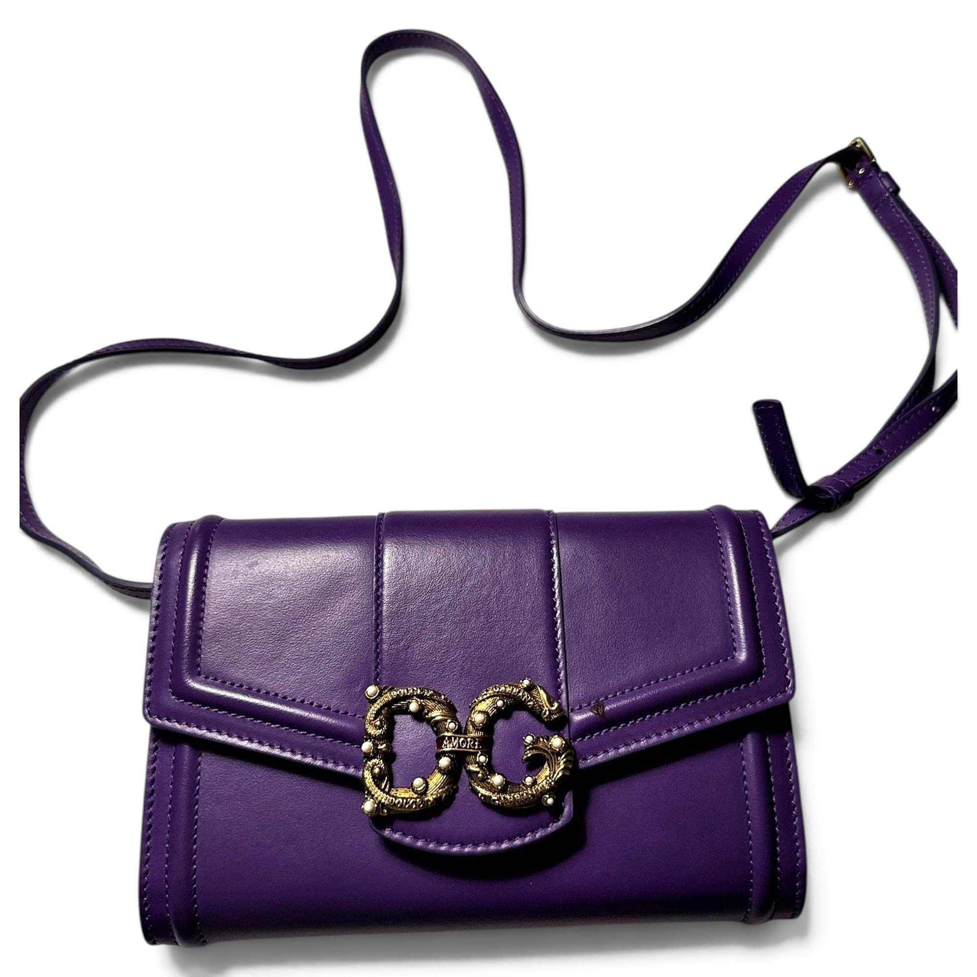 DG Girls leather clutch bag