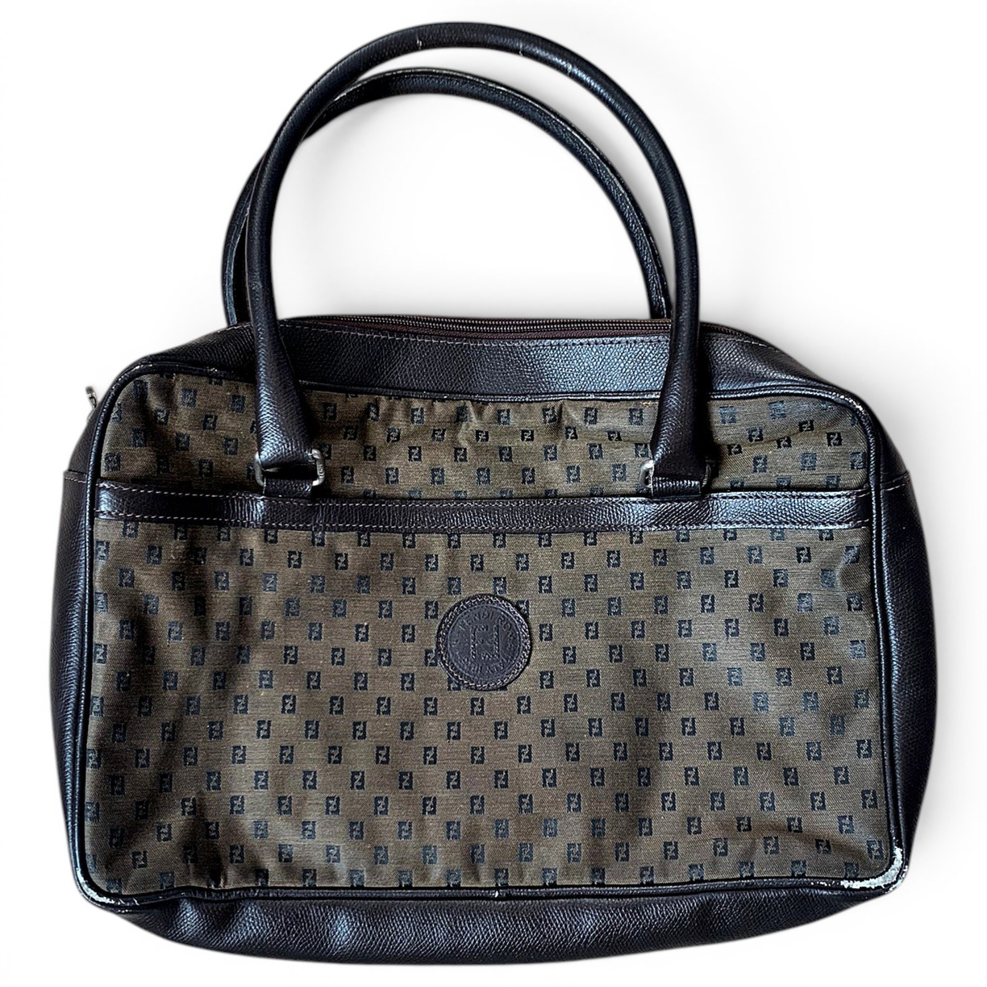 Peekaboo defender leather handbag