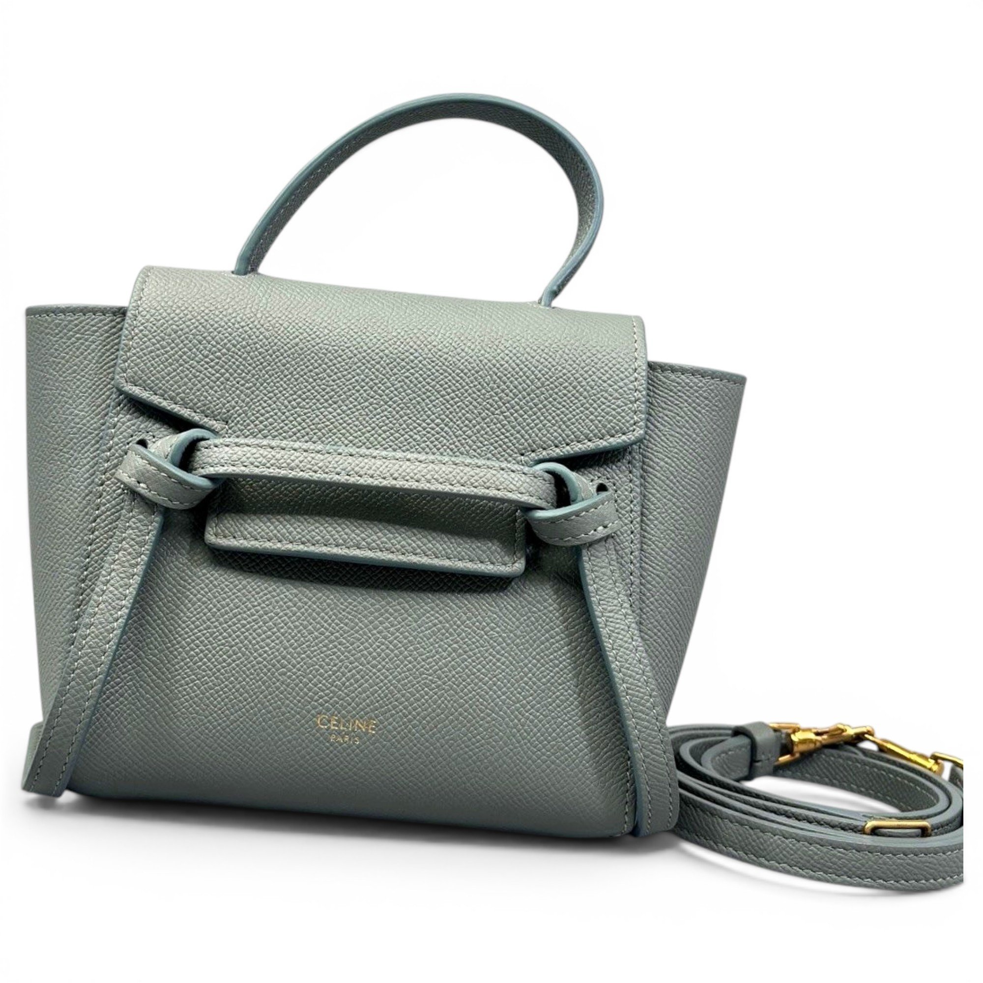 Belt leather handbag