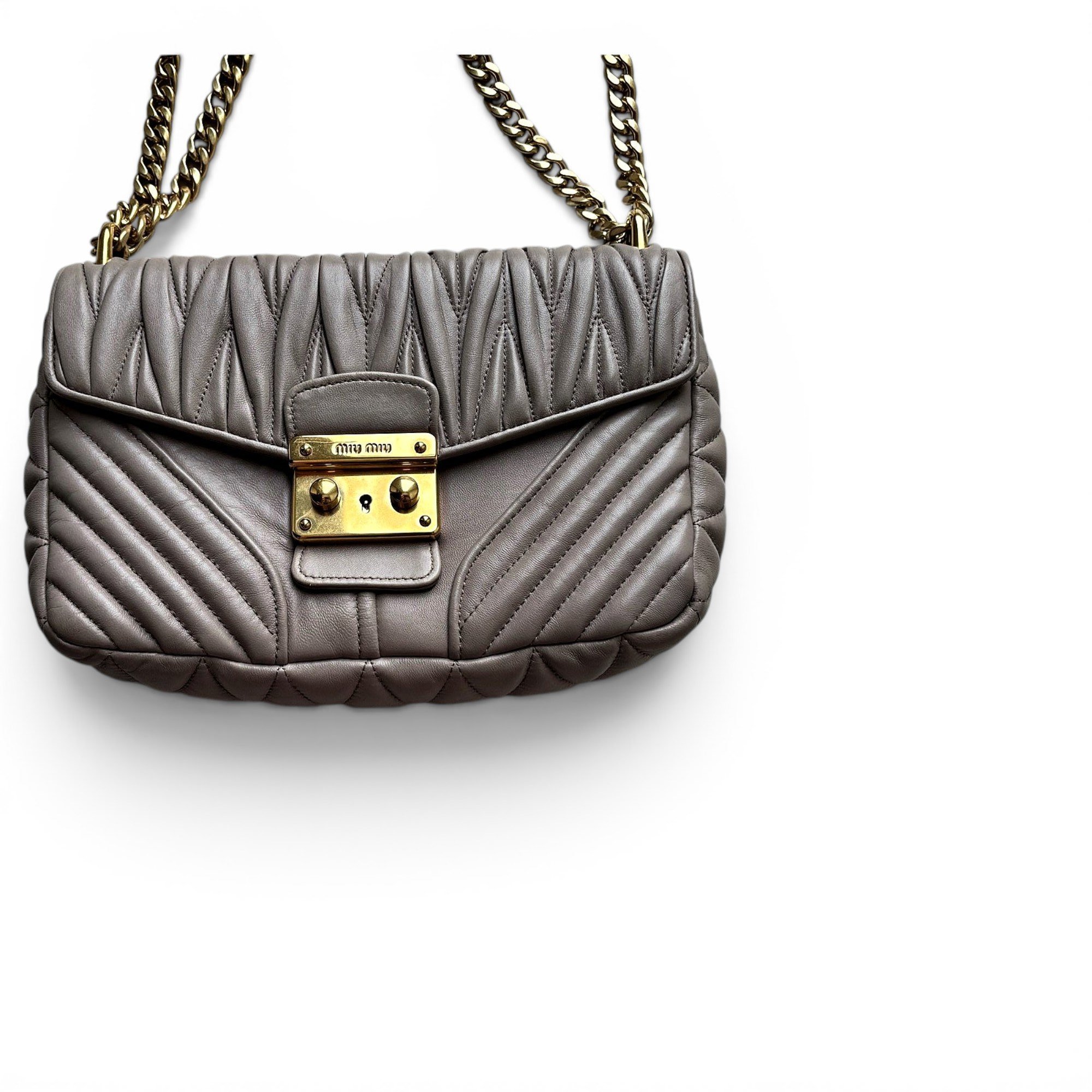 Miu Miu Matelassé leather handbag