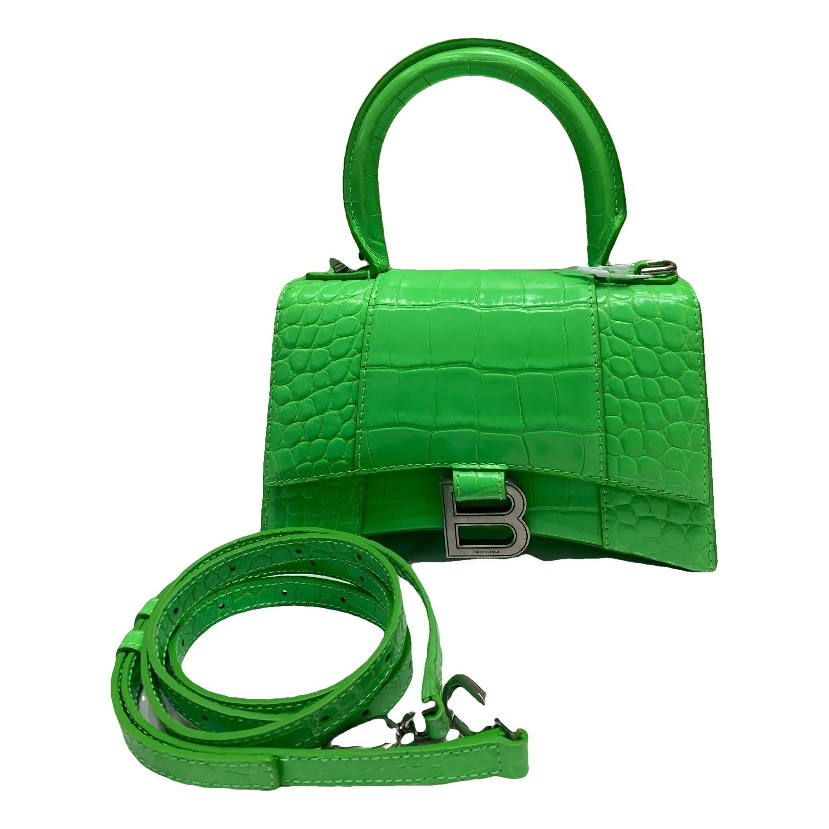 Hourglass leather bag