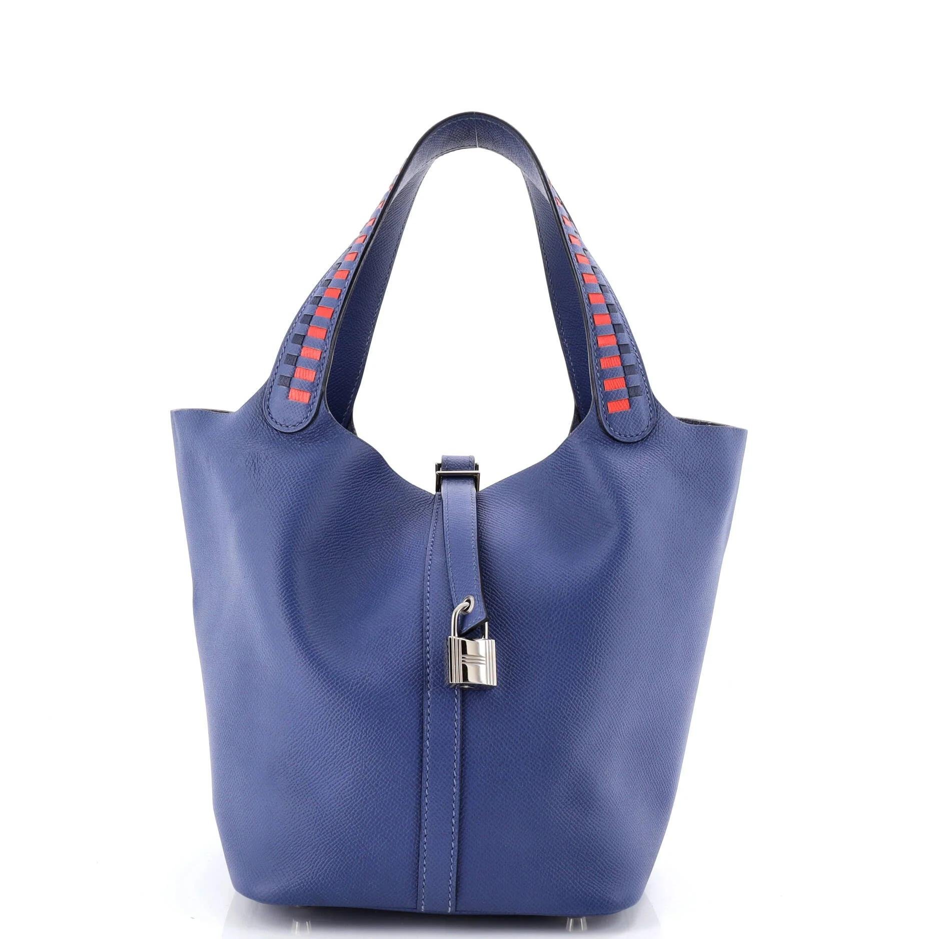 Hermes Picotin leather tote