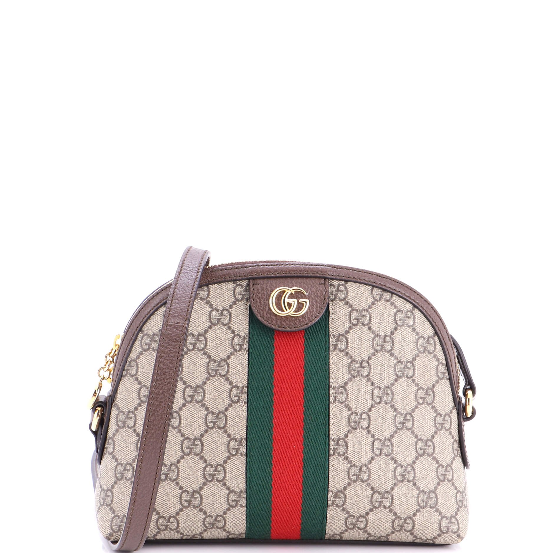 Ophidia Dome Shoulder Bag GG Coated Canvas Small