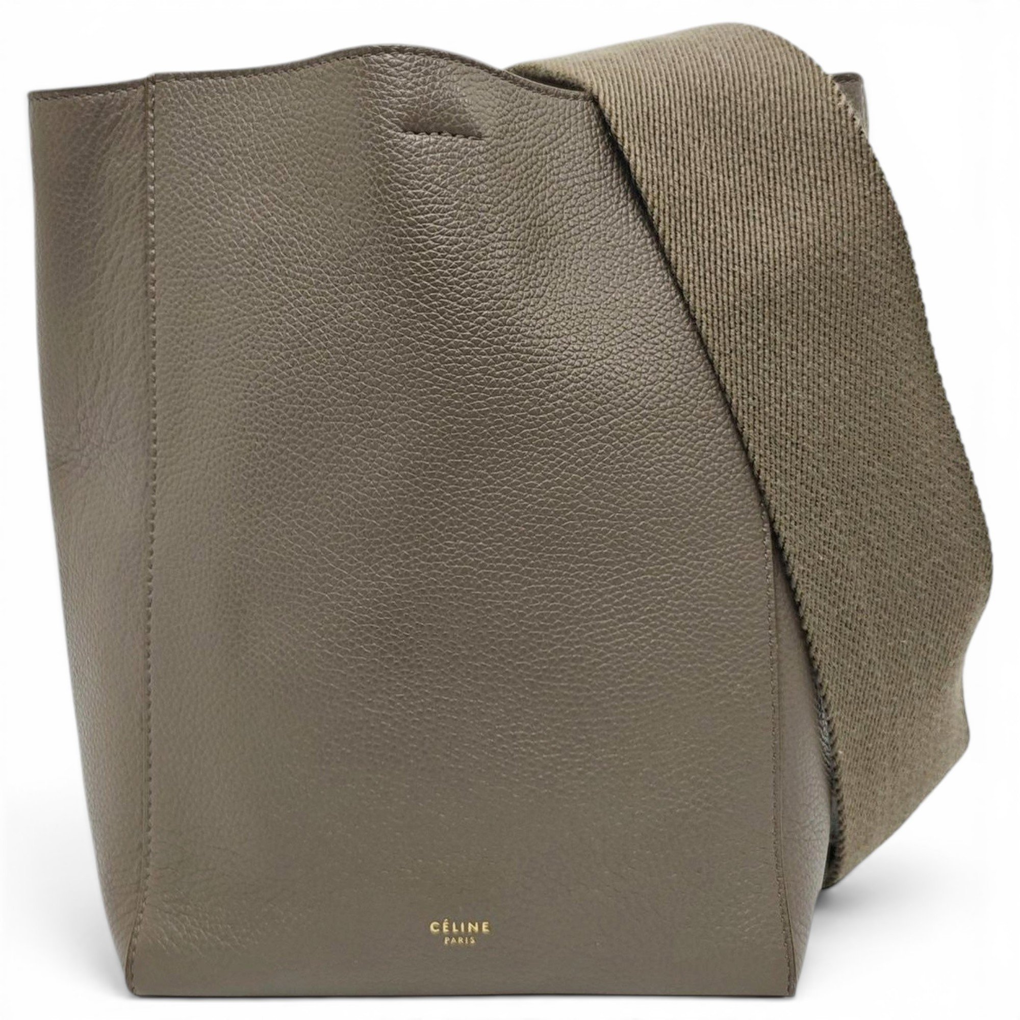 Seau Sangle leather handbag