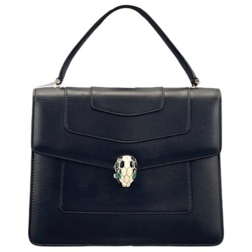 Serpenti leather handbag