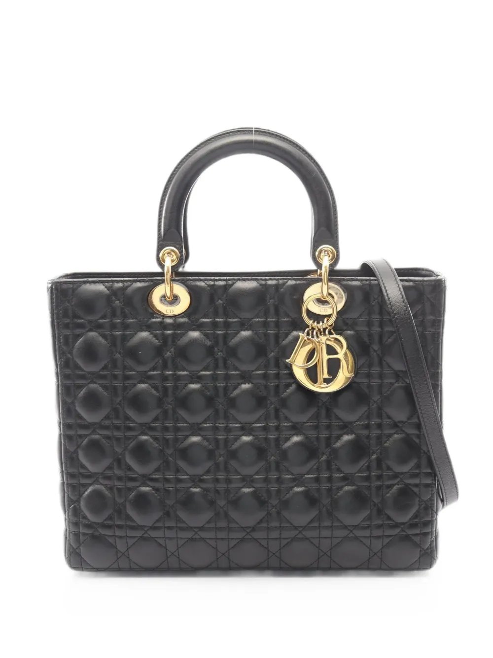 2010s large Lady Dior Canage tote bag