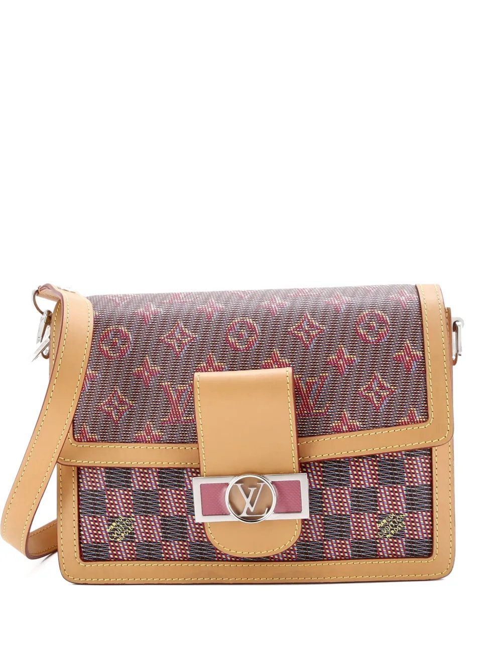 Dauphine Damier Monogram LV Pop Canvas MM shoulder bag