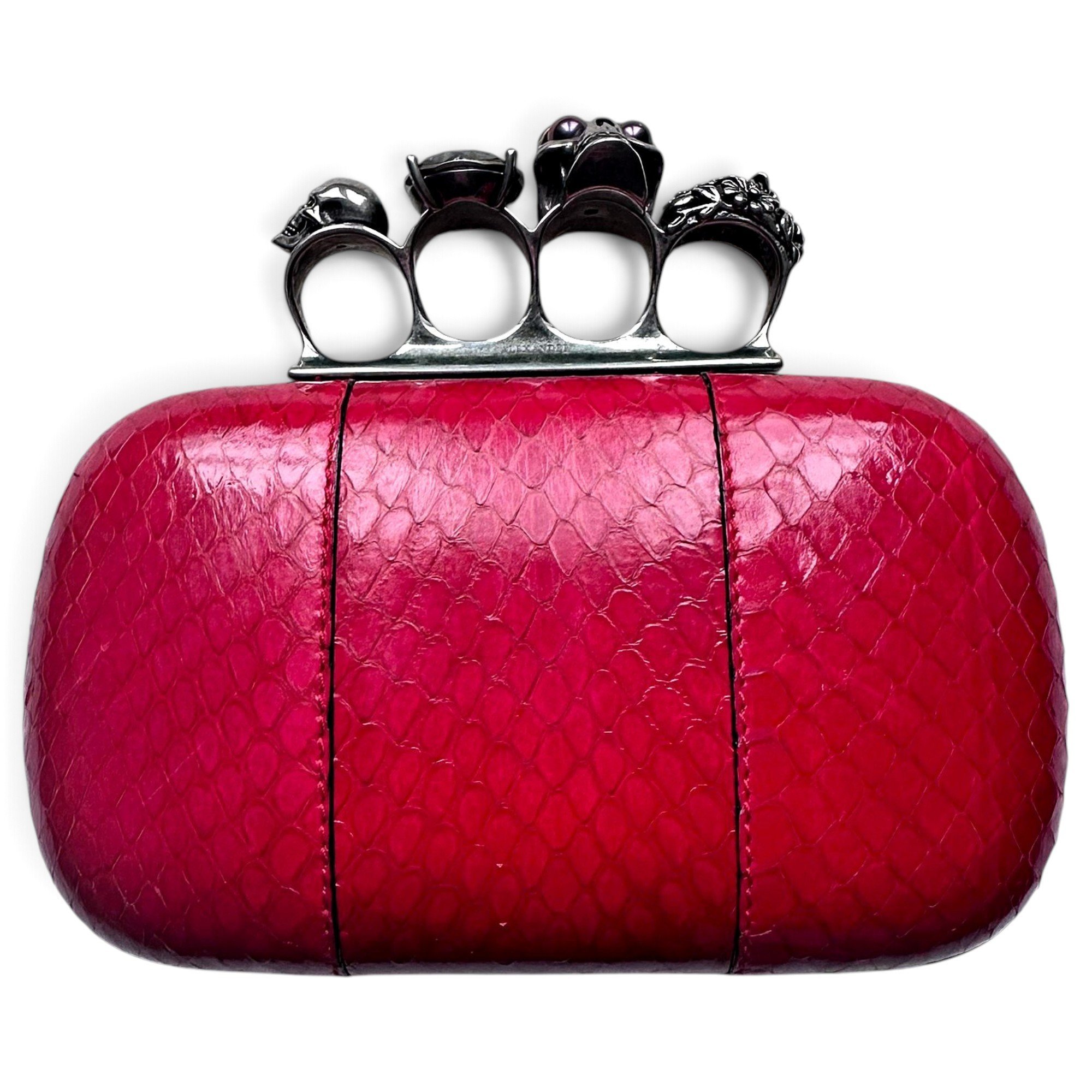 Alexander McQueen Knuckle leather clutch bag