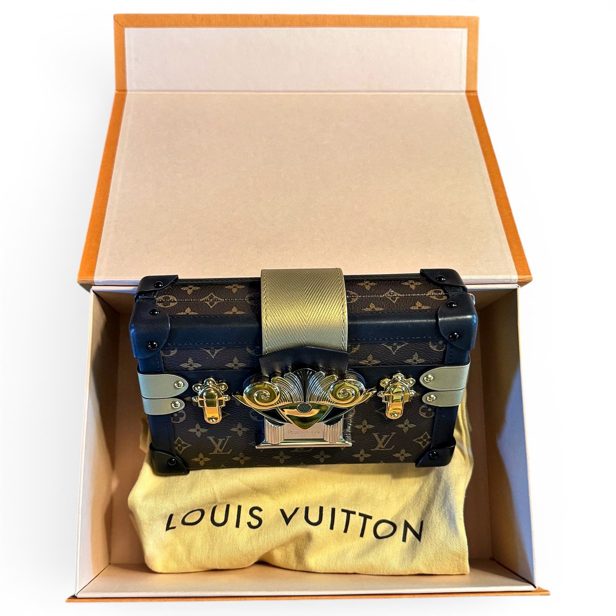 Louis Vuitton Petite Malle leather crossbody bag