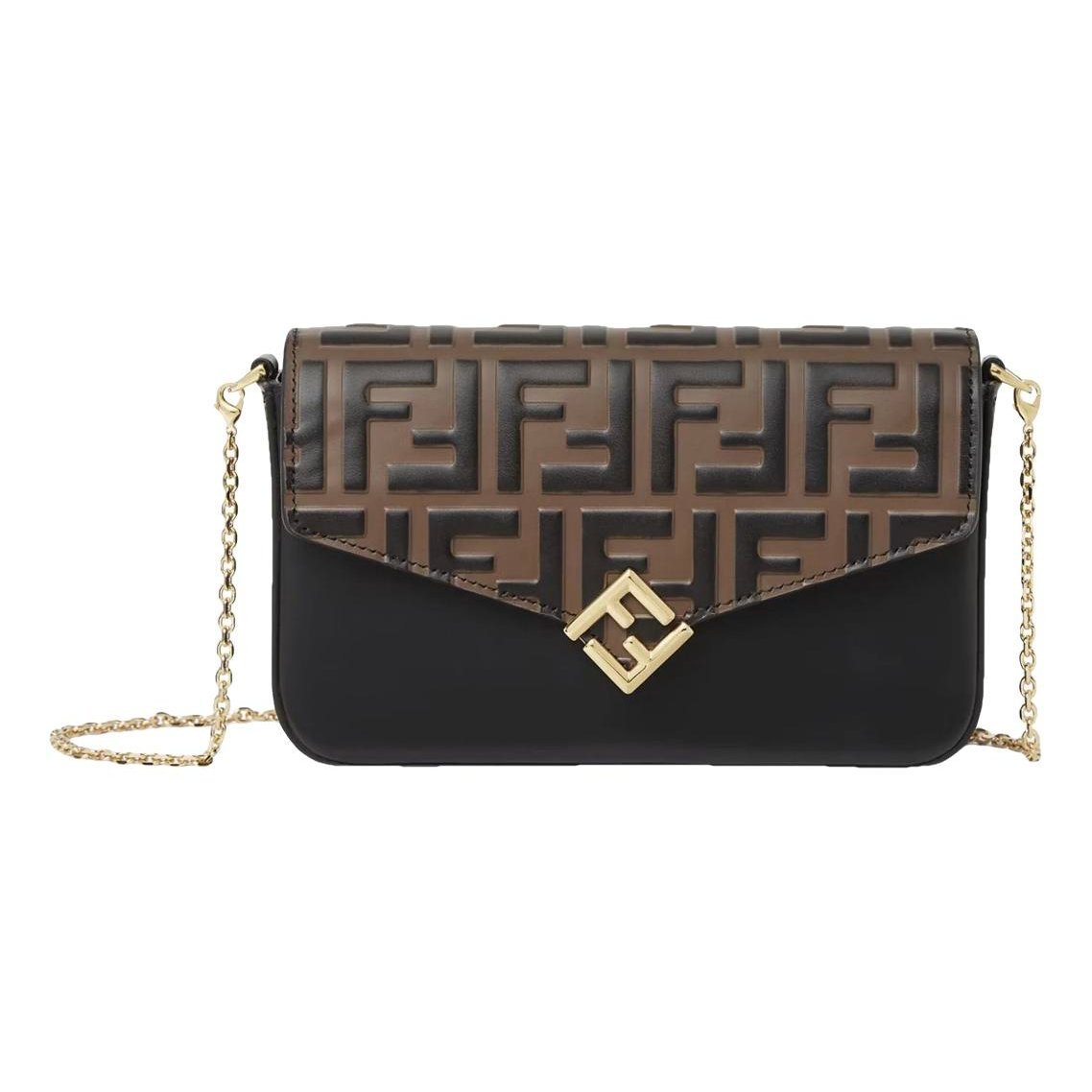 Wallet On Chain leather crossbody bag