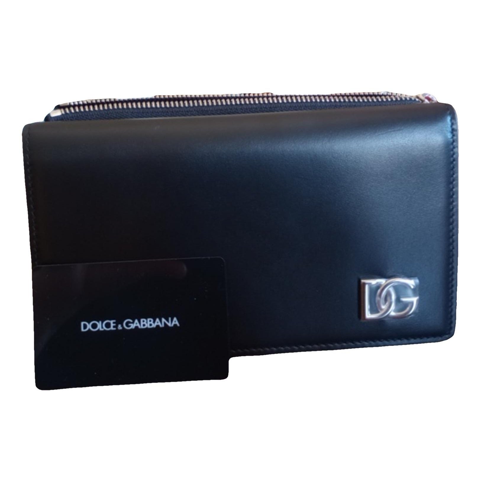 Leather clutch bag