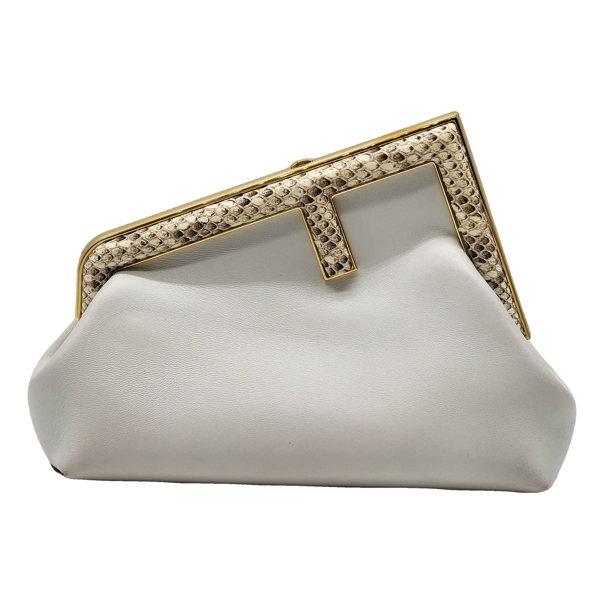 Leather clutch bag