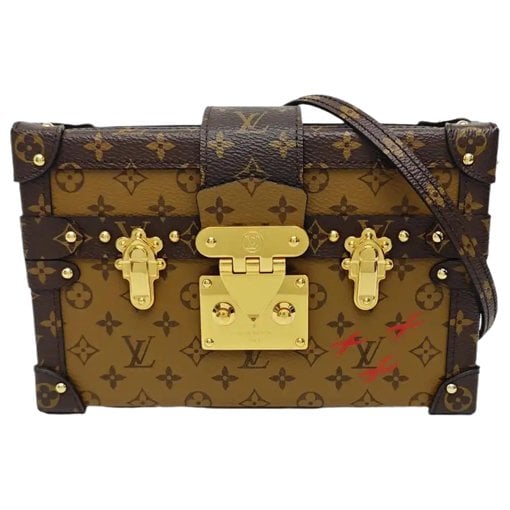 Petite Malle leather crossbody bag