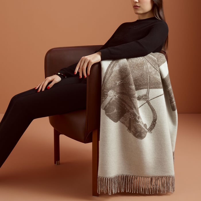 Ébène Cheval d'Attelage Blanket