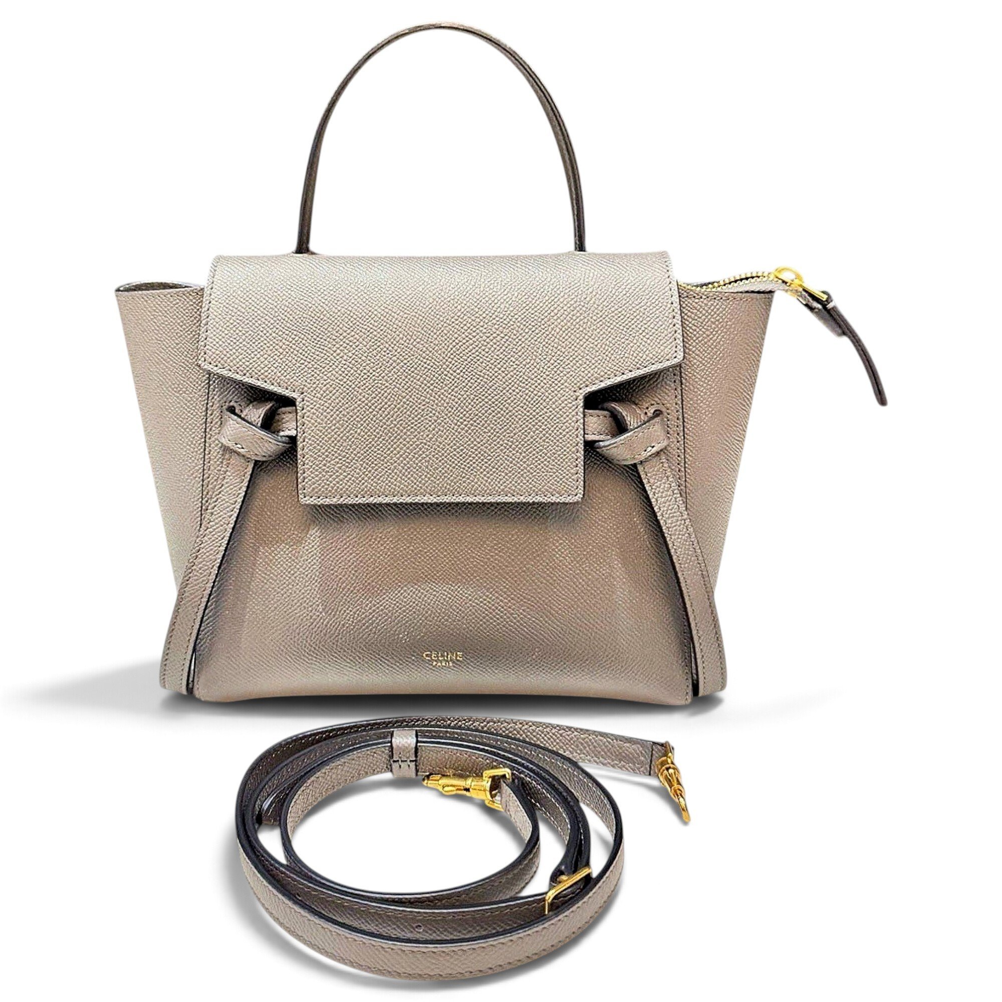 Belt leather handbag
