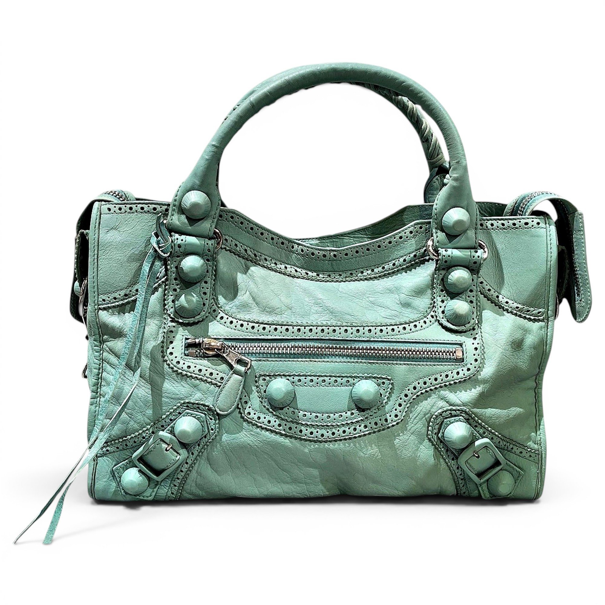 City leather bag