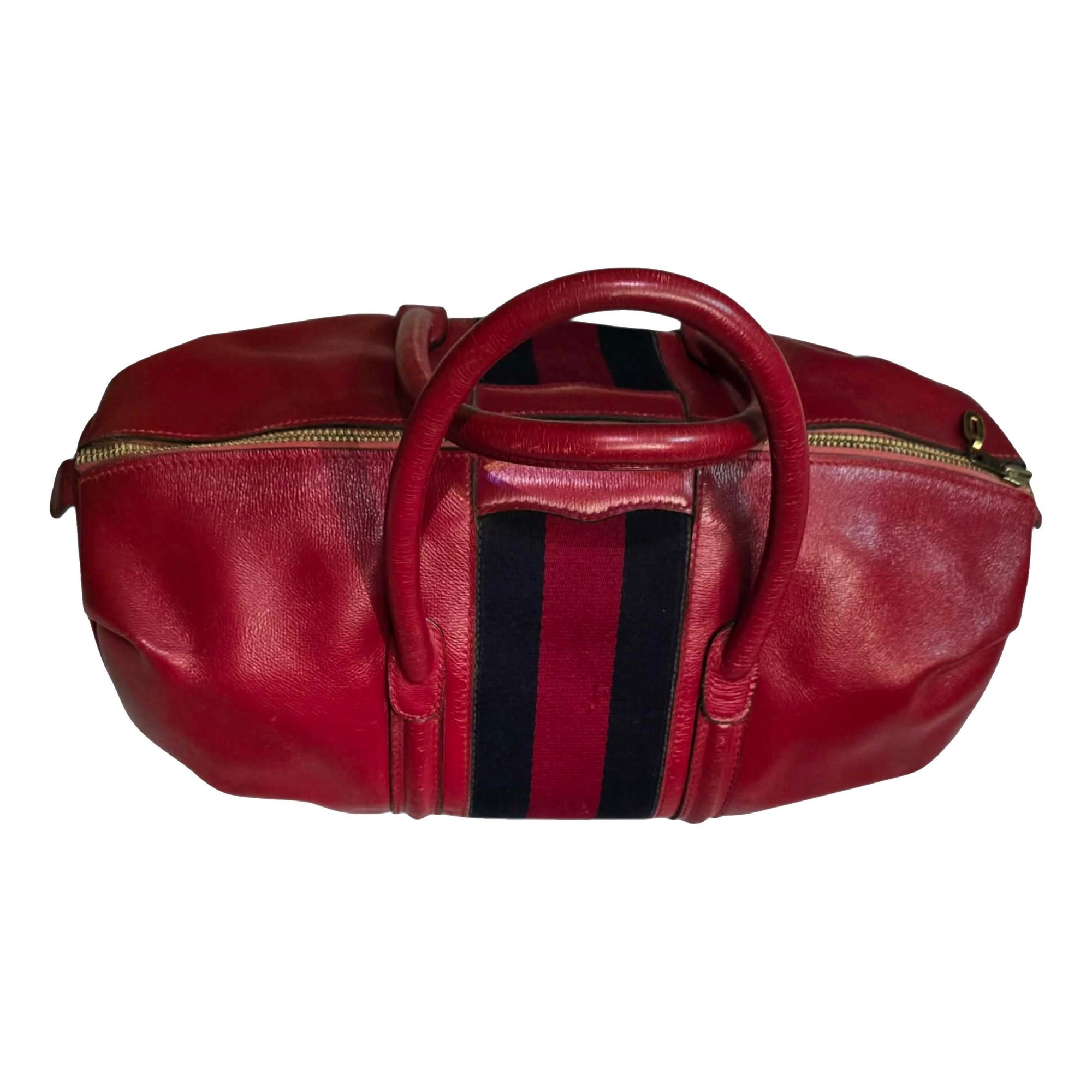 Leather travel bag