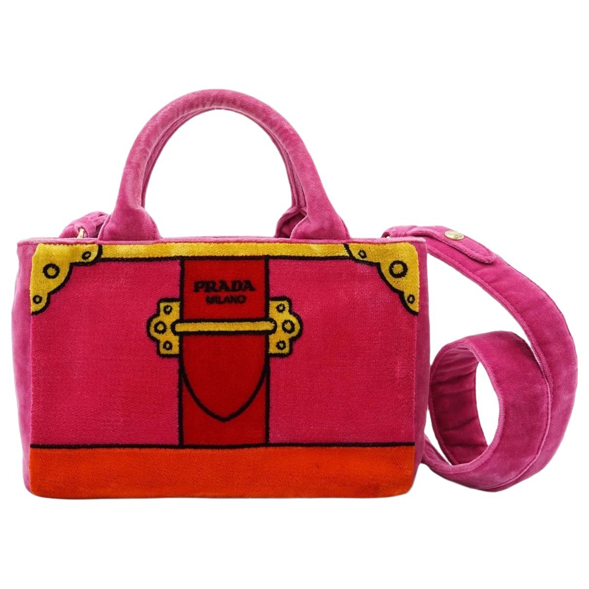 Cahier velvet handbag