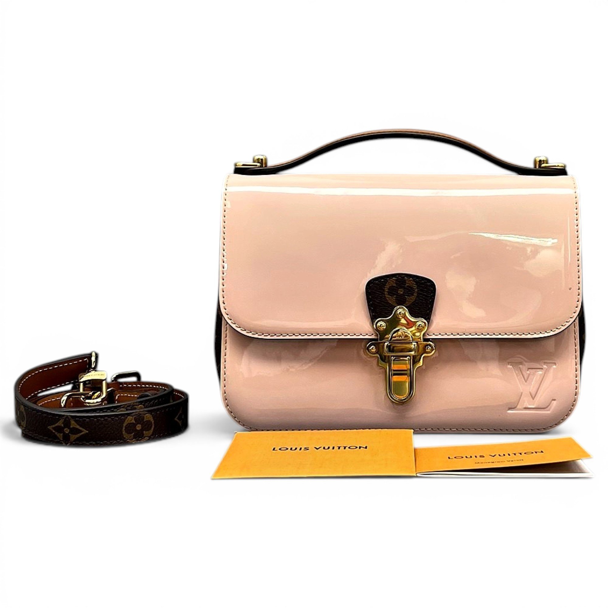 Cherrywood leather handbag