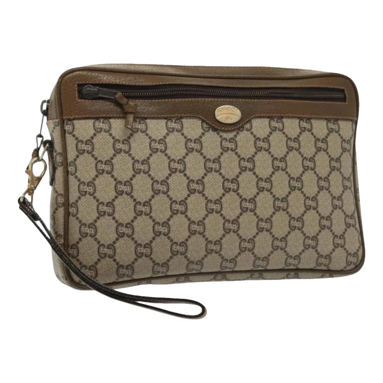 Leather clutch bag