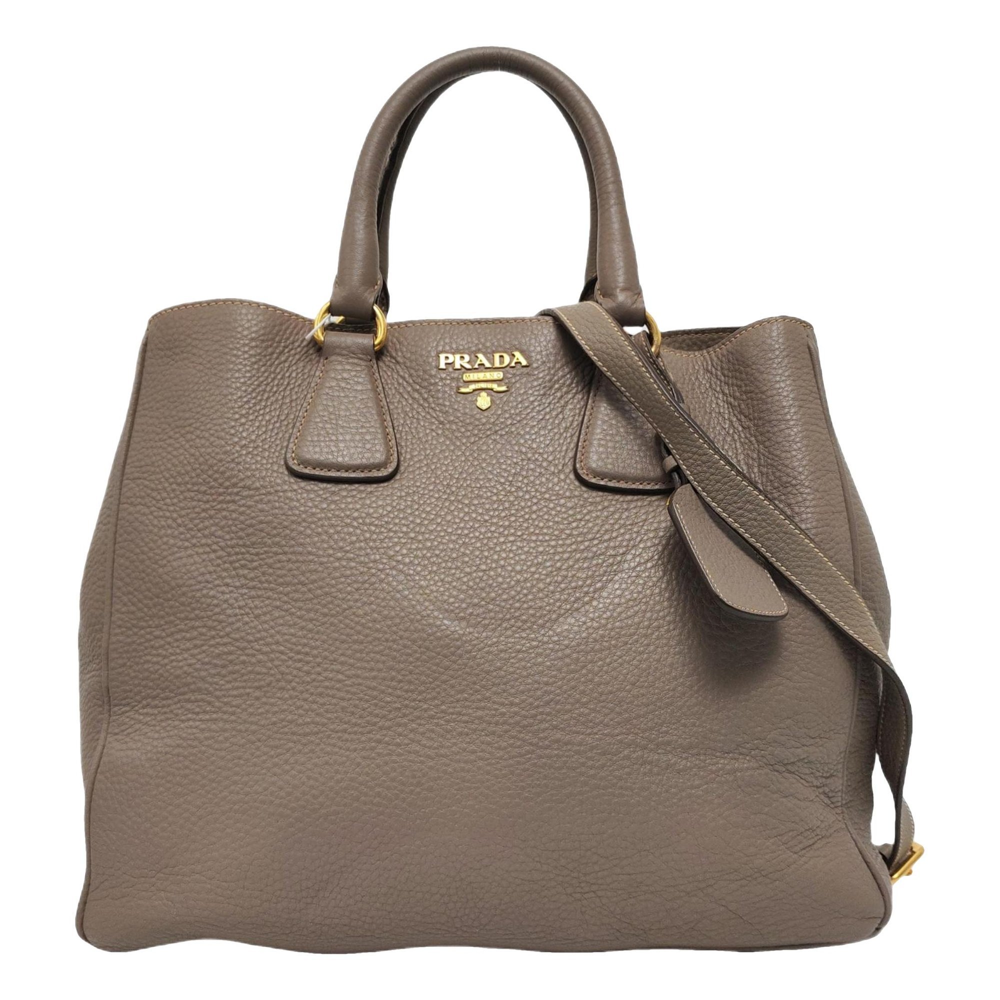 Double leather crossbody bag