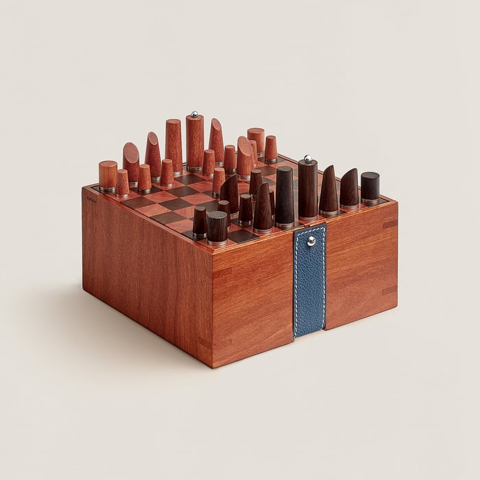Bleu De Malte Samarcande Mini Chess Set
