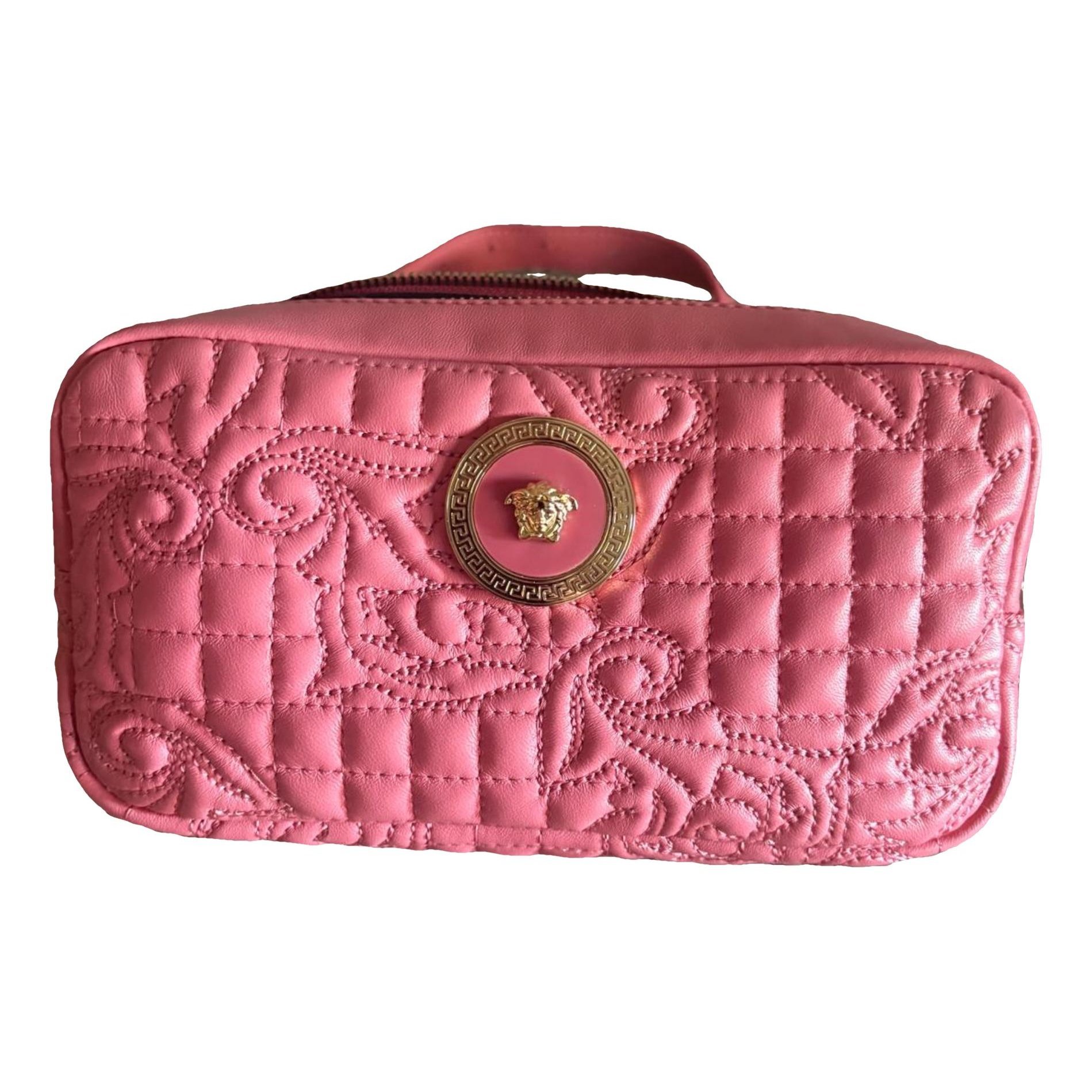 Leather clutch bag