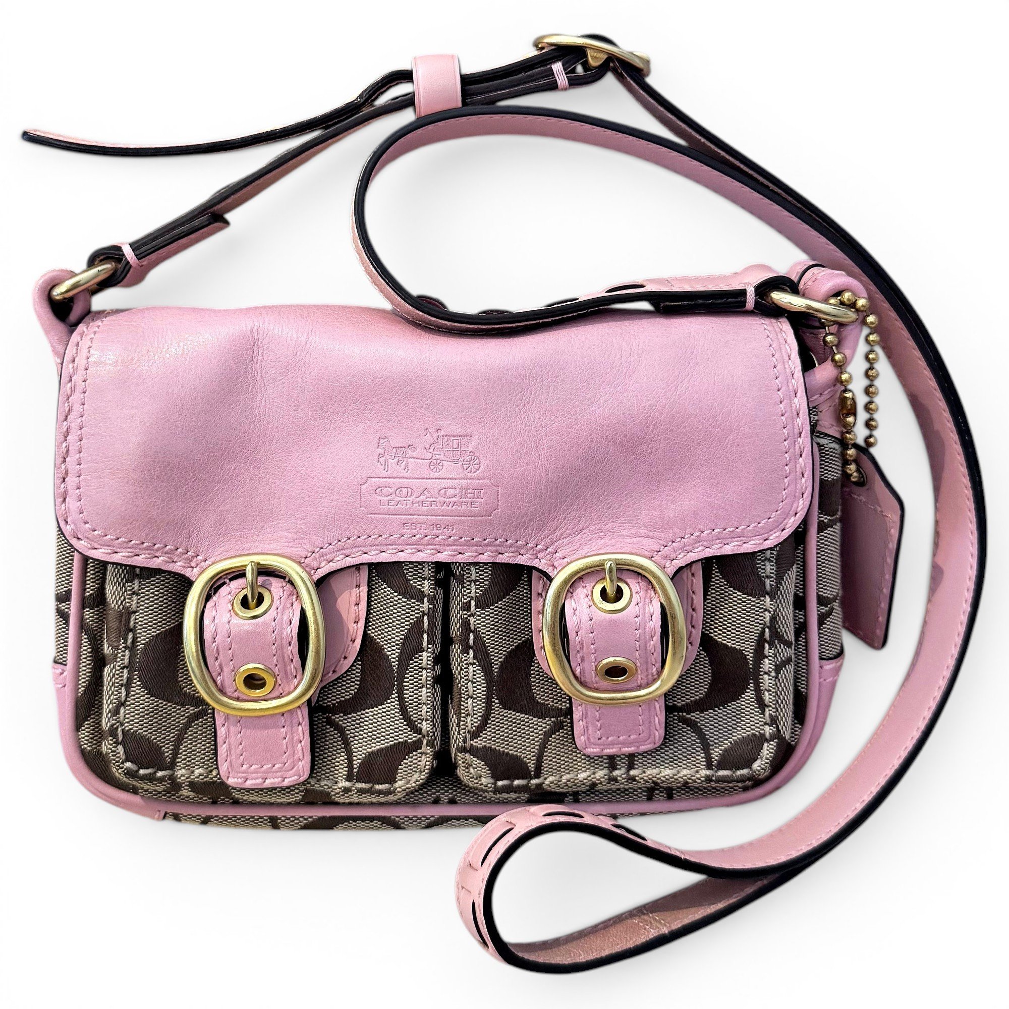 Coach Signature Sufflette leather handbag