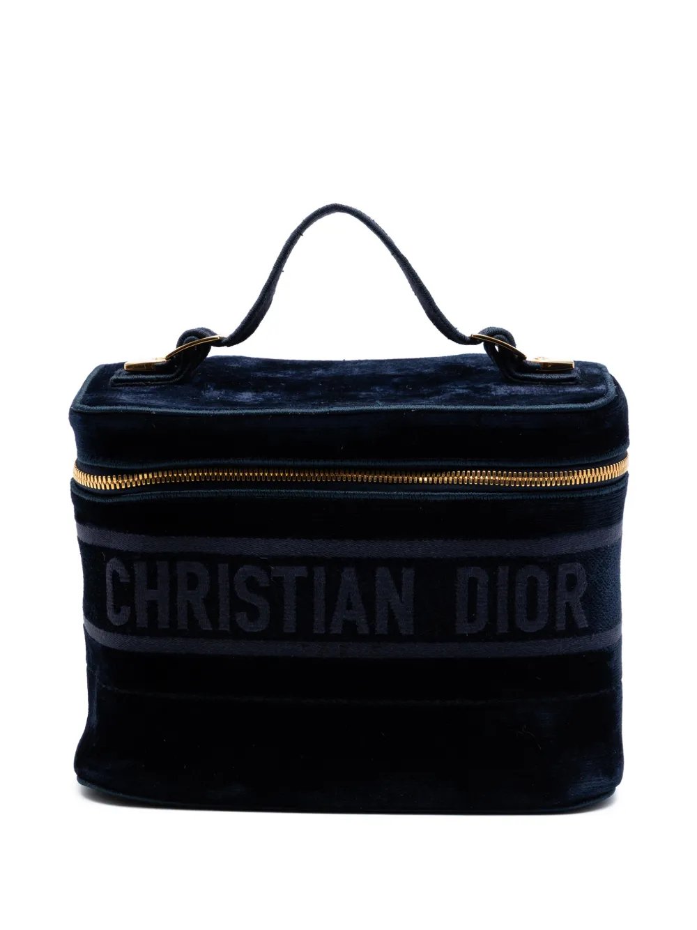 2020 Embroidered Velvet Diortravel Case vanity bag