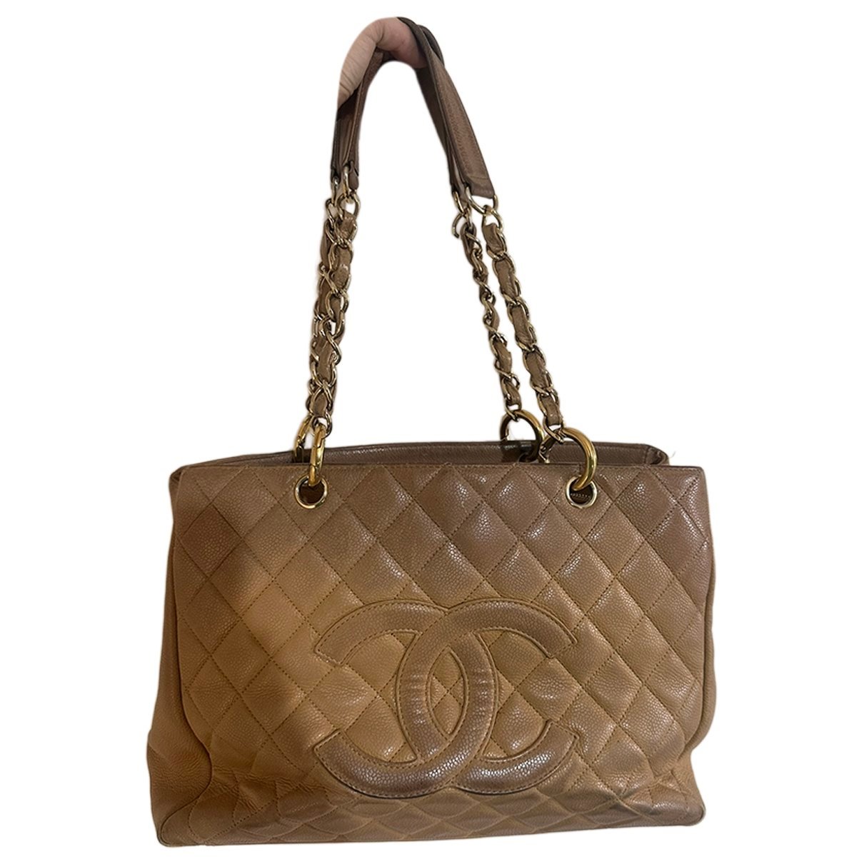 Grand shopping leather tote