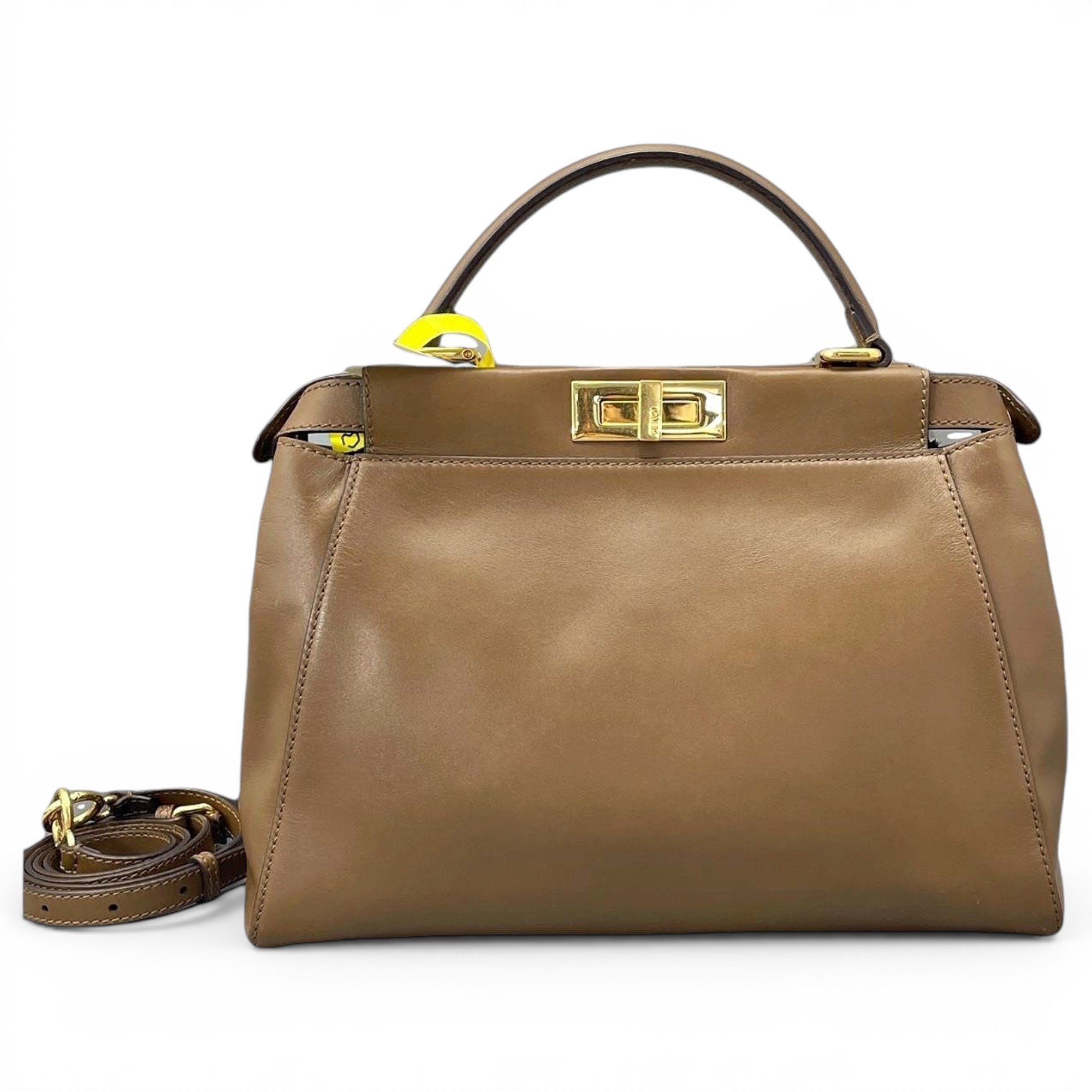 Peekaboo leather handbag