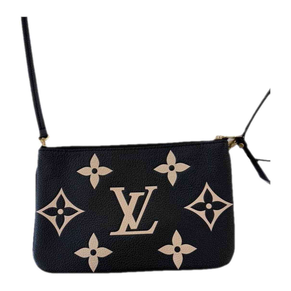 Leather clutch bag