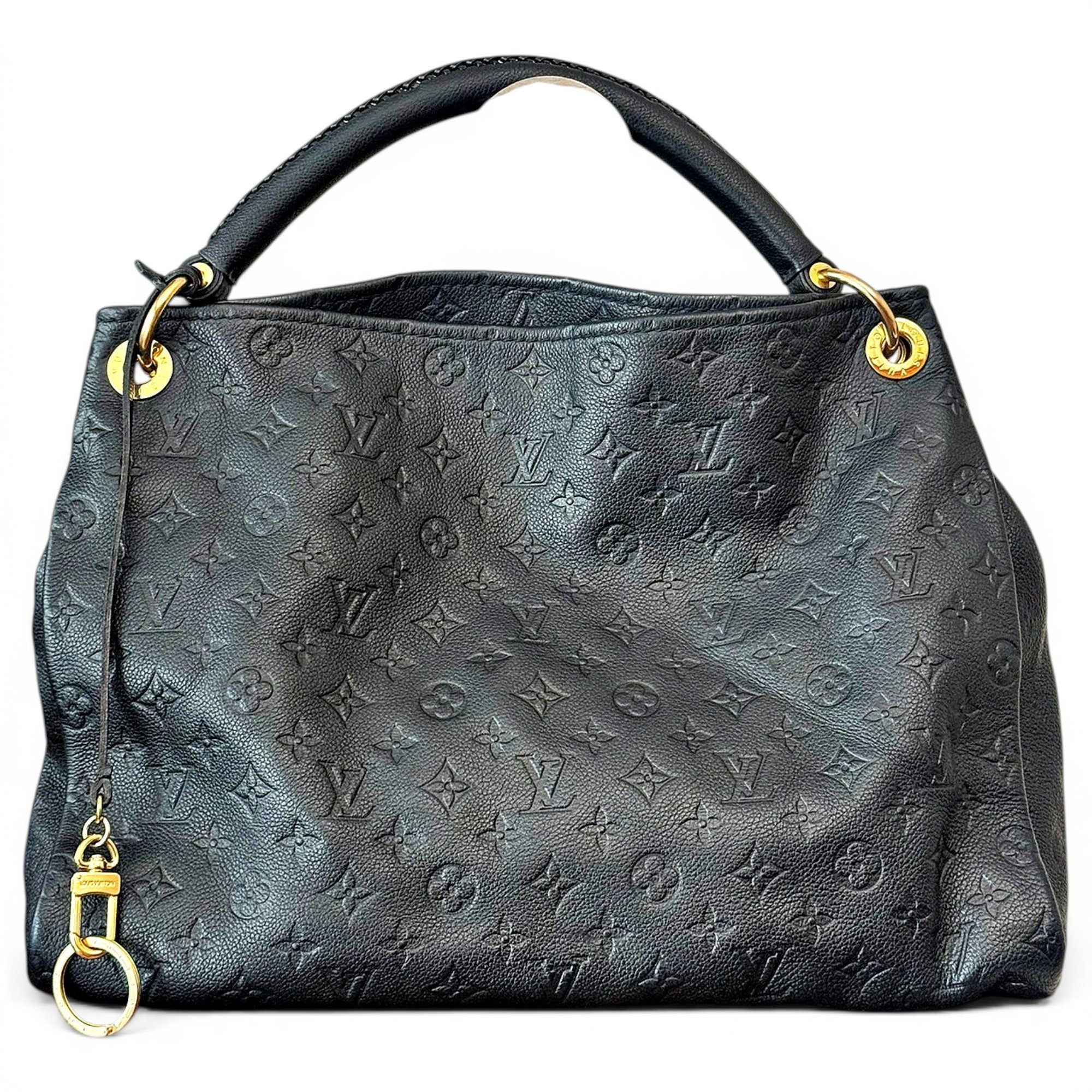 Artsy leather handbag