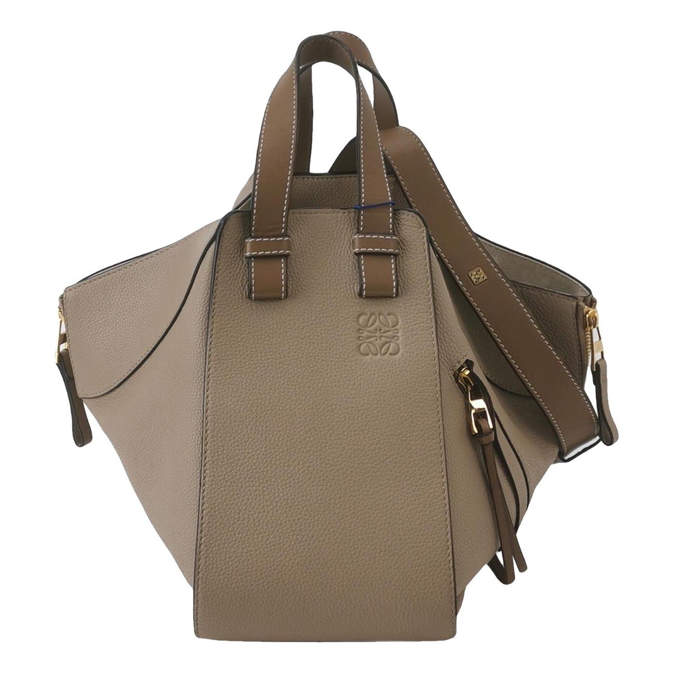 Hammock leather handbag