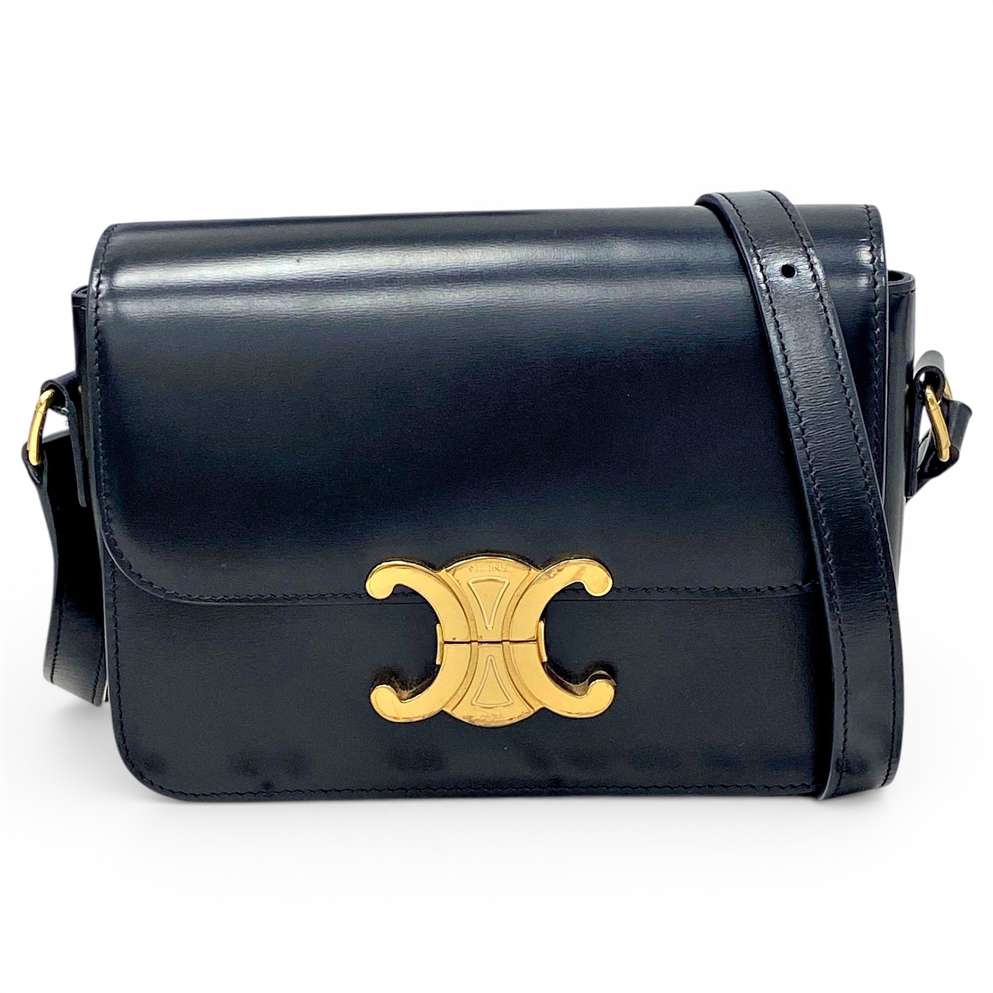 Triomphe leather handbag