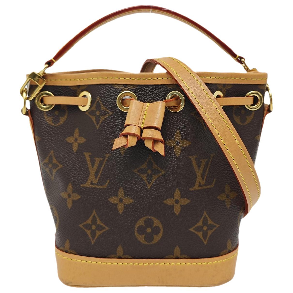 Nano Noé leather handbag