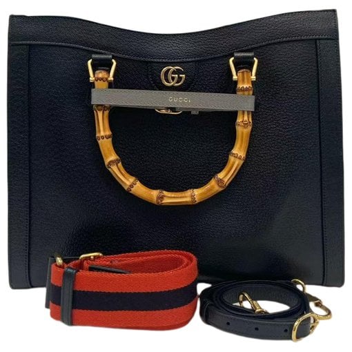 Diana Bamboo leather tote