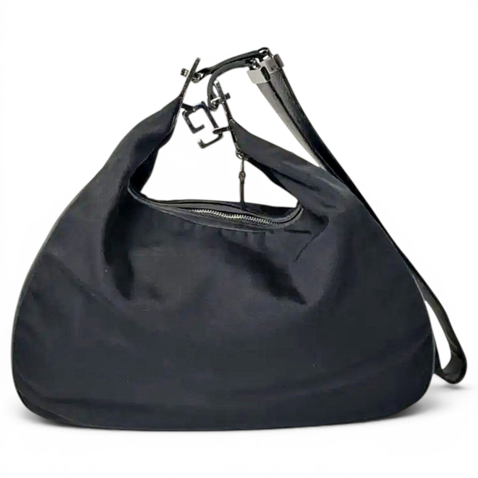 Attache leather handbag