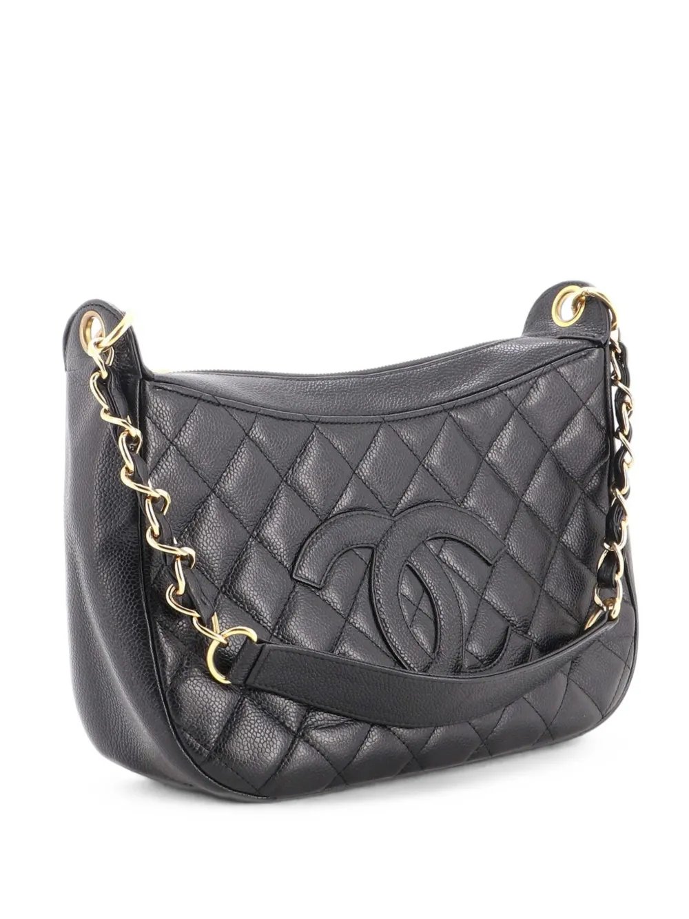 Timeless CC Chain Shoulder Bag Quilted Caviar Medium hobo bag
