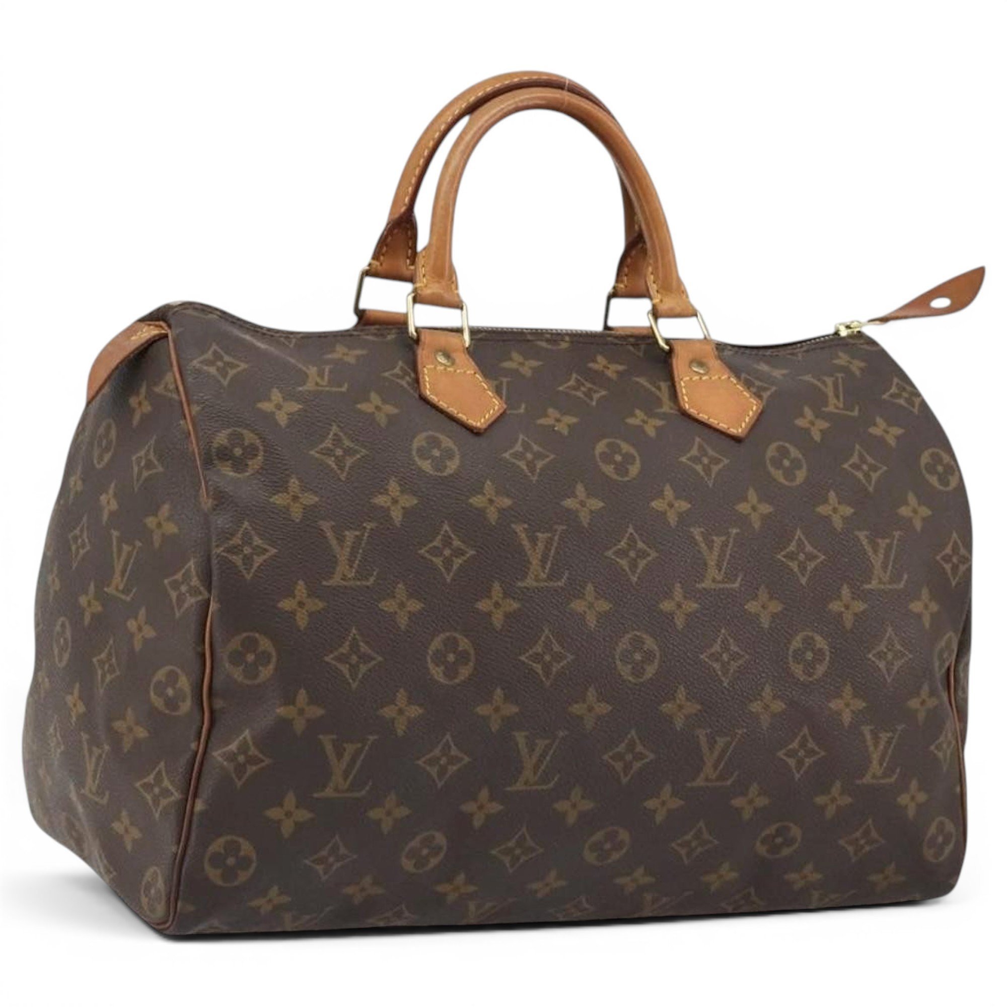 Speedy leather bowling bag