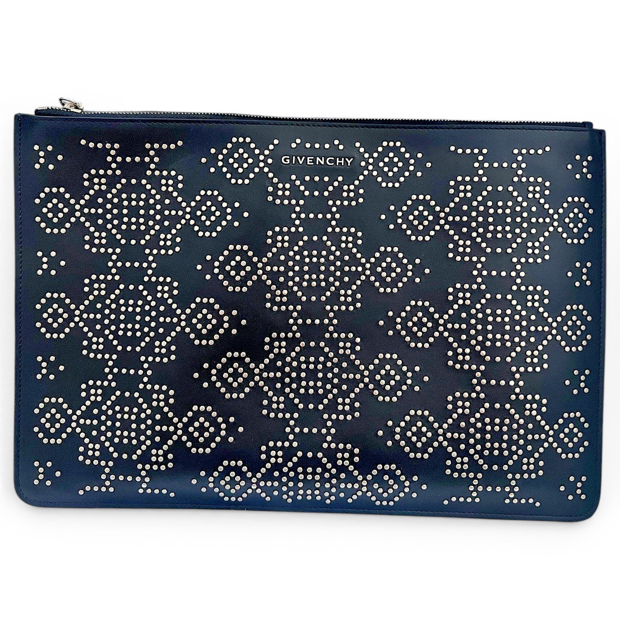 Pandora leather clutch bag