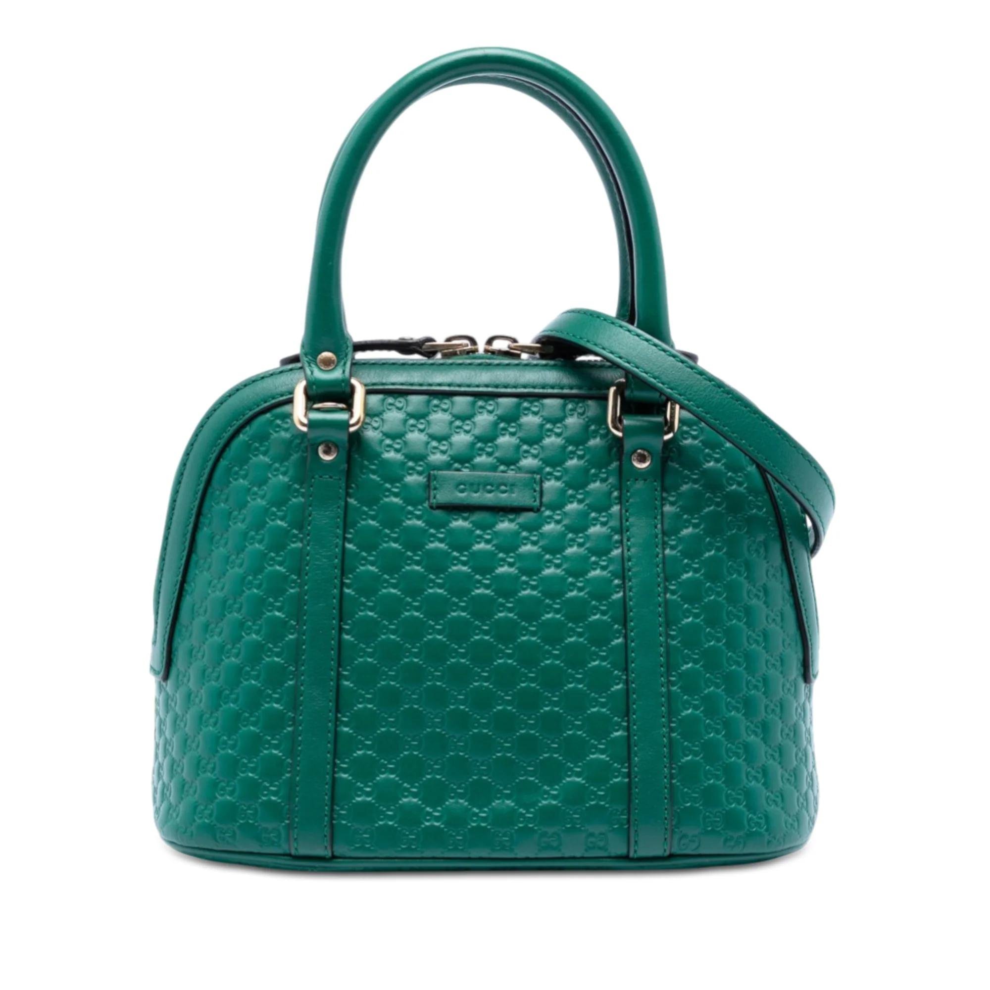 Dôme leather satchel