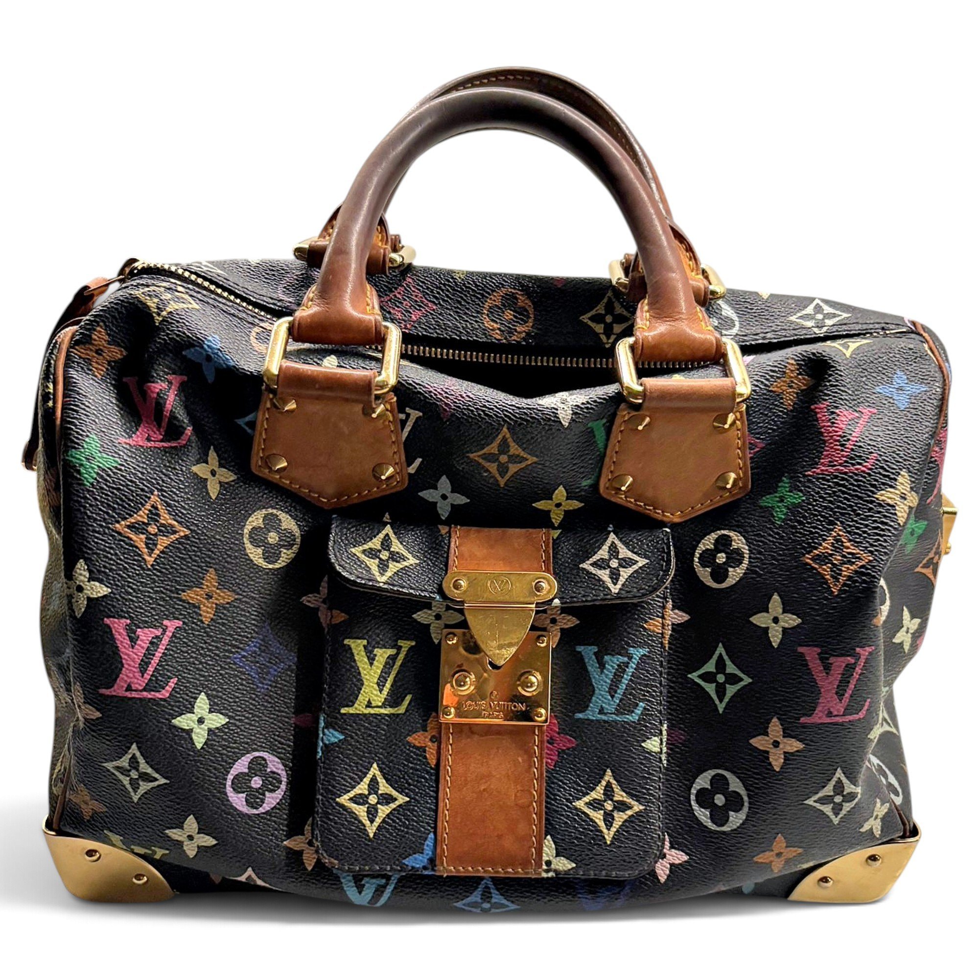 Speedy leather handbag