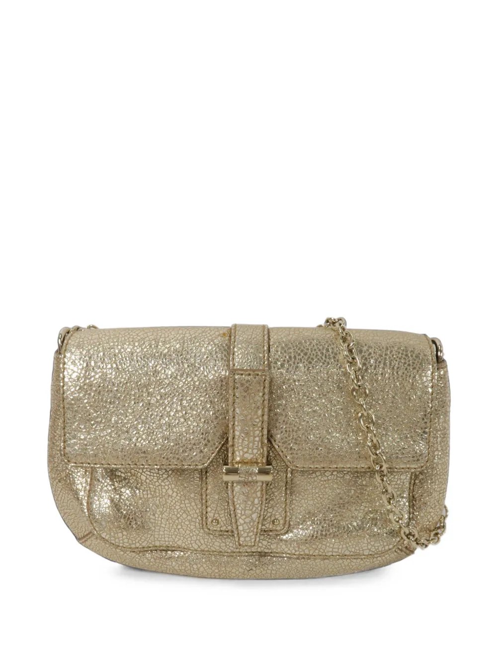 shearling flap shoulder bag