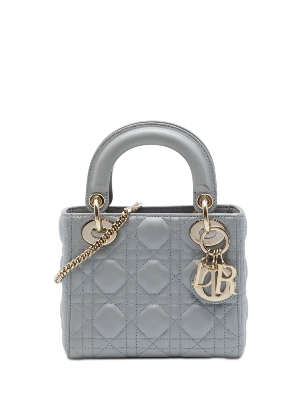2019 Mini Lambskin Cannage Lady Dior satchel