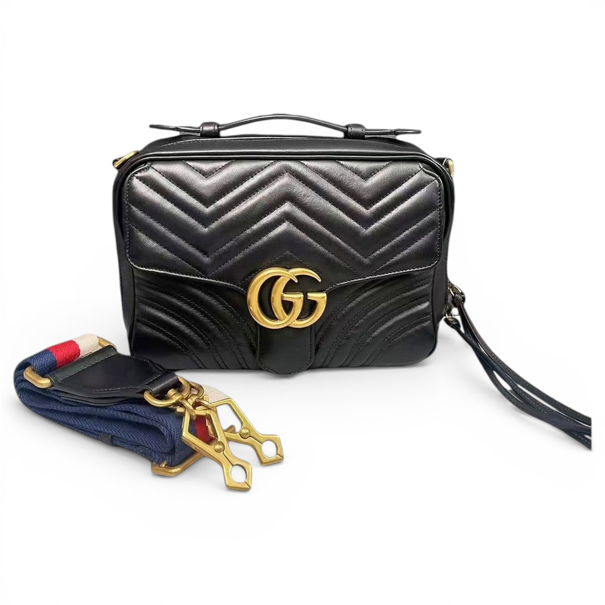 GG Marmont Flap leather handbag