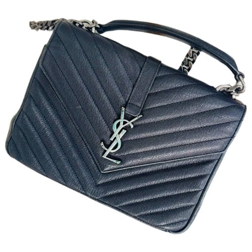 Leather clutch bag