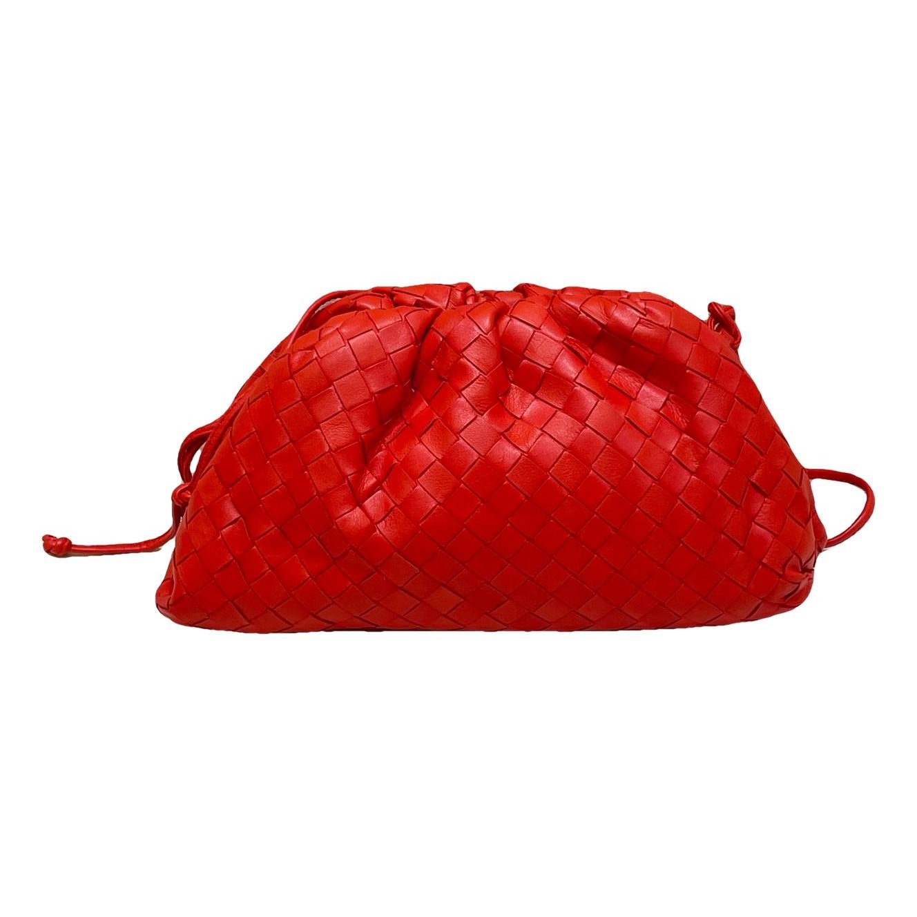 Pouch leather crossbody bag